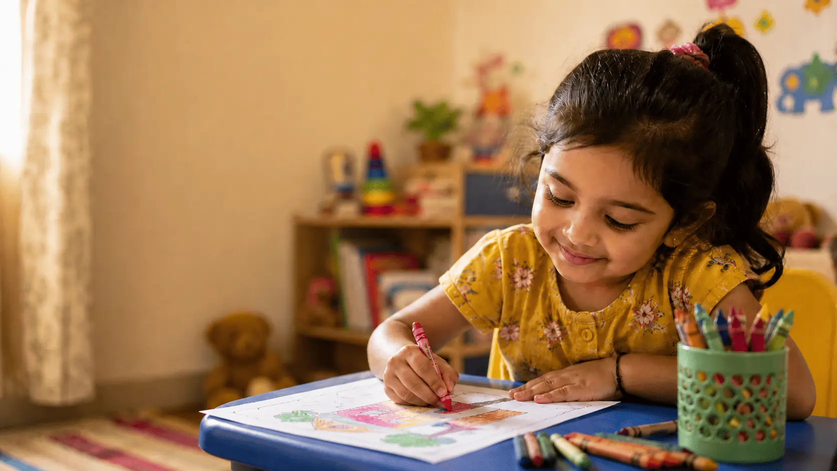 Creative classroom learning at Aadhaarshila Global School in Jhunsi Prayagraj